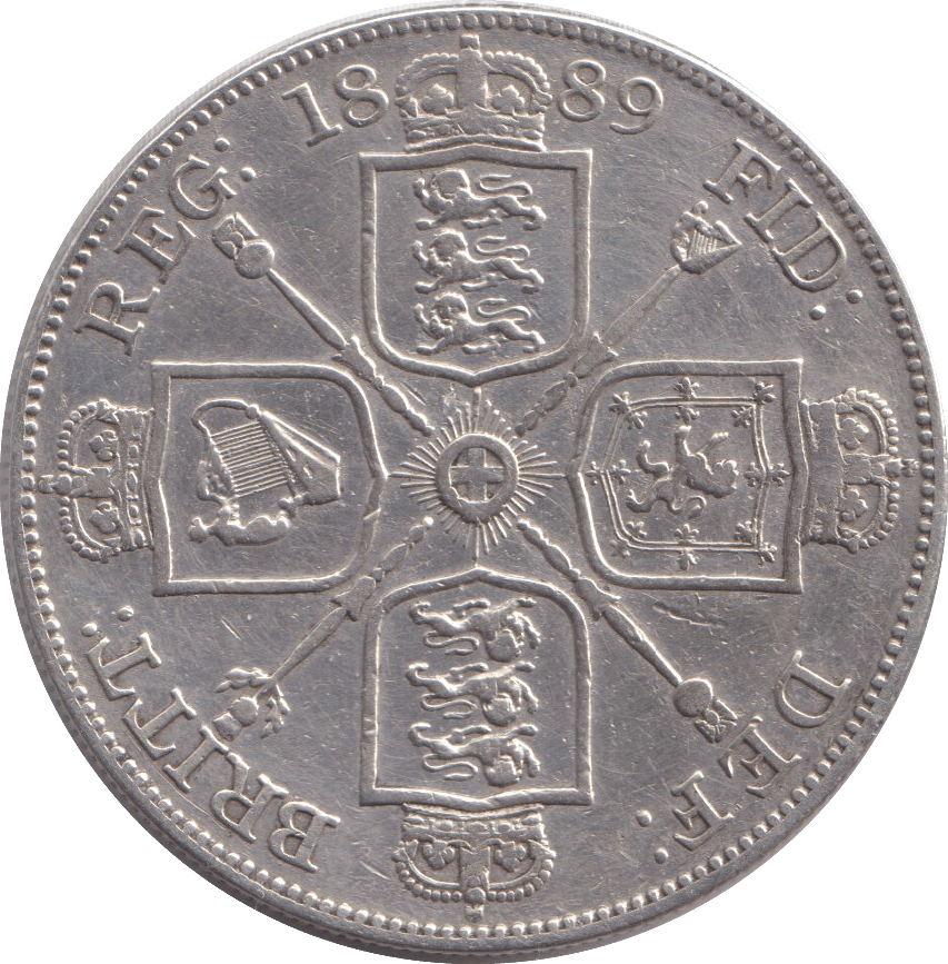 1889 DOUBLE FLORIN ( GVF ) - DOUBLE FLORIN - Cambridgeshire Coins