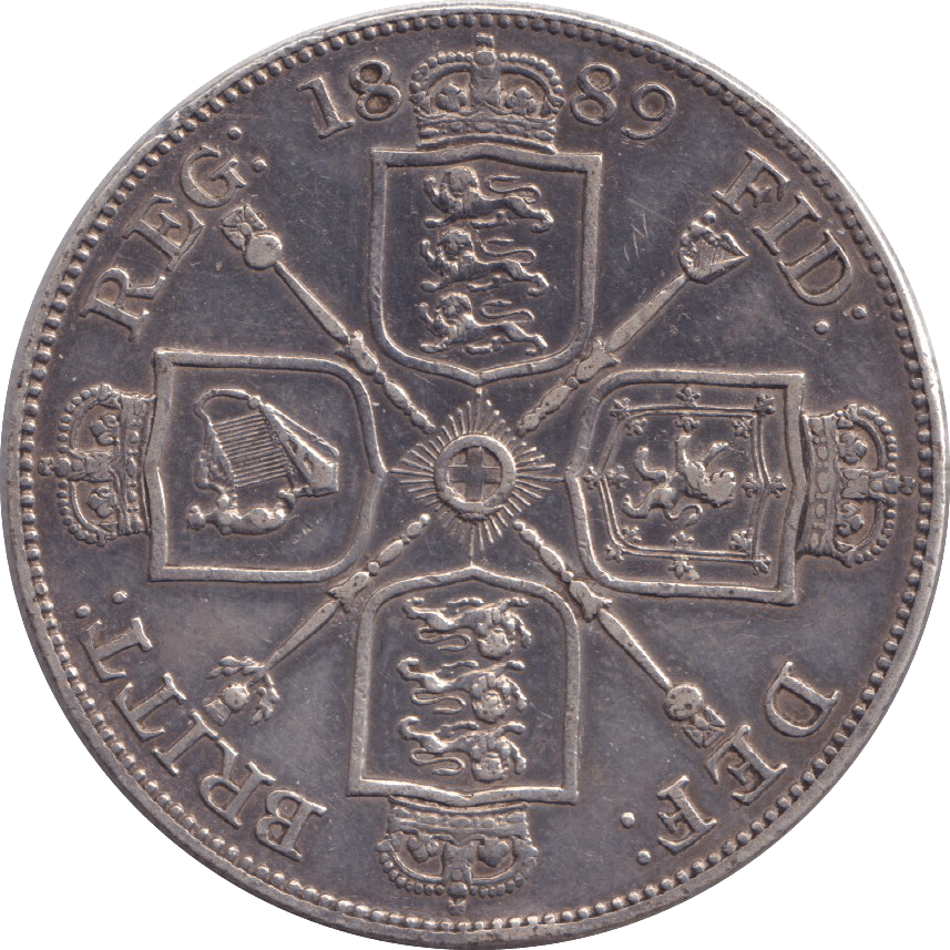 1889 DOUBLE FLORIN ( GVF ) - DOUBLE FLORIN - Cambridgeshire Coins