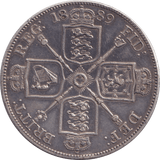 1889 DOUBLE FLORIN ( GVF ) - DOUBLE FLORIN - Cambridgeshire Coins