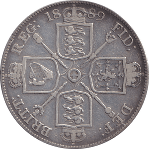 1889 DOUBLE FLORIN ( GVF ) - DOUBLE FLORIN - Cambridgeshire Coins