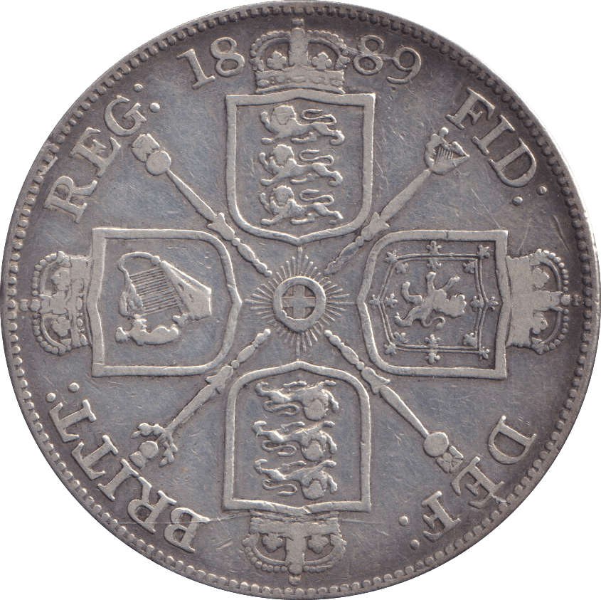 1889 DOUBLE FLORIN ( GVF ) - DOUBLE FLORIN - Cambridgeshire Coins