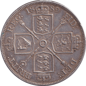1889 DOUBLE FLORIN ( GVF ) - FLORIN - Cambridgeshire Coins