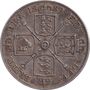1889 DOUBLE FLORIN ( GVF ) - WORLD COINS - Cambridgeshire Coins
