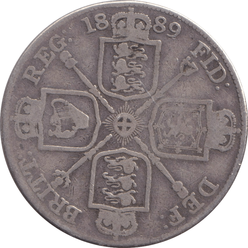 1889 DOUBLE FLORIN ( NF ) - DOUBLE FLORIN - Cambridgeshire Coins