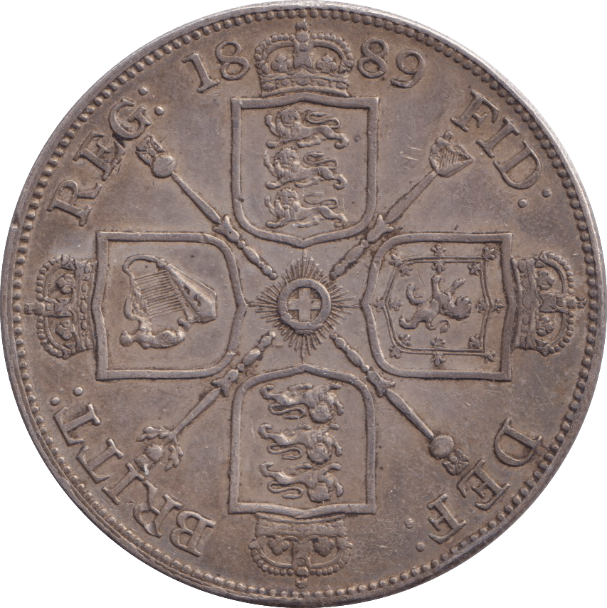1889 DOUBLE FLORIN ( UNC ) 3 - DOUBLE FLORIN - Cambridgeshire Coins