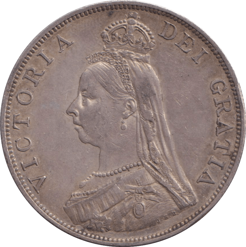 1889 DOUBLE FLORIN ( UNC ) 3 - DOUBLE FLORIN - Cambridgeshire Coins