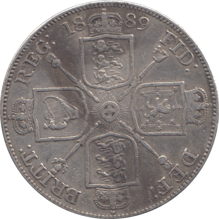1889 DOUBLE FLORIN ( VF ) - DOUBLE FLORIN - Cambridgeshire Coins