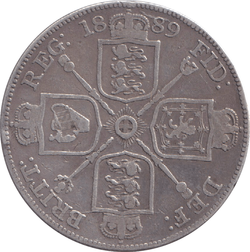 1889 DOUBLE FLORIN ( VF ) - DOUBLE FLORIN - Cambridgeshire Coins