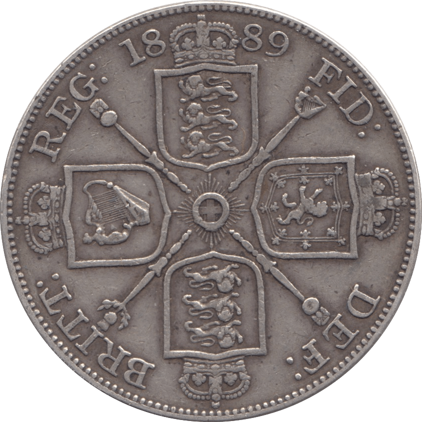 1889 DOUBLE FLORIN ( VF ) - DOUBLE FLORIN - Cambridgeshire Coins