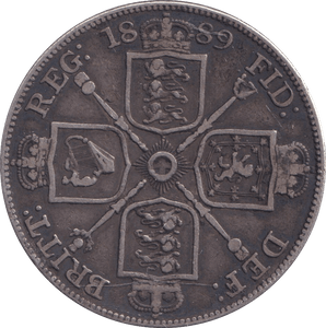 1889 DOUBLE FLORIN ( VF ) - DOUBLE FLORIN - Cambridgeshire Coins