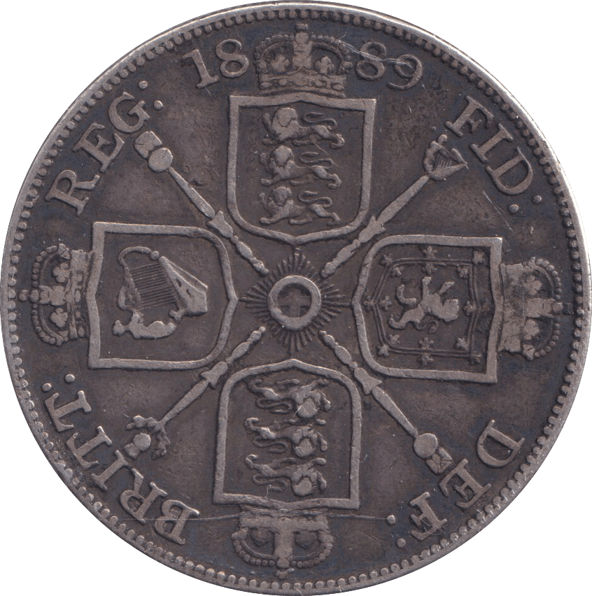 1889 DOUBLE FLORIN ( VF ) - DOUBLE FLORIN - Cambridgeshire Coins
