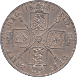 1889 DOUBLE FLORIN ( VF ) - DOUBLE FLORIN - Cambridgeshire Coins