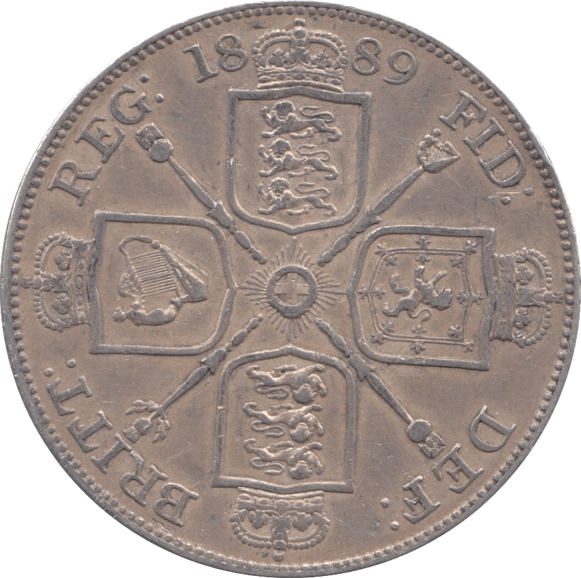 1889 DOUBLE FLORIN ( VF ) - DOUBLE FLORIN - Cambridgeshire Coins
