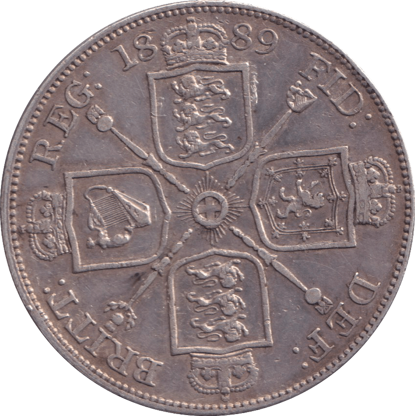 1889 DOUBLE FLORIN ( VF ) - DOUBLE FLORIN - Cambridgeshire Coins