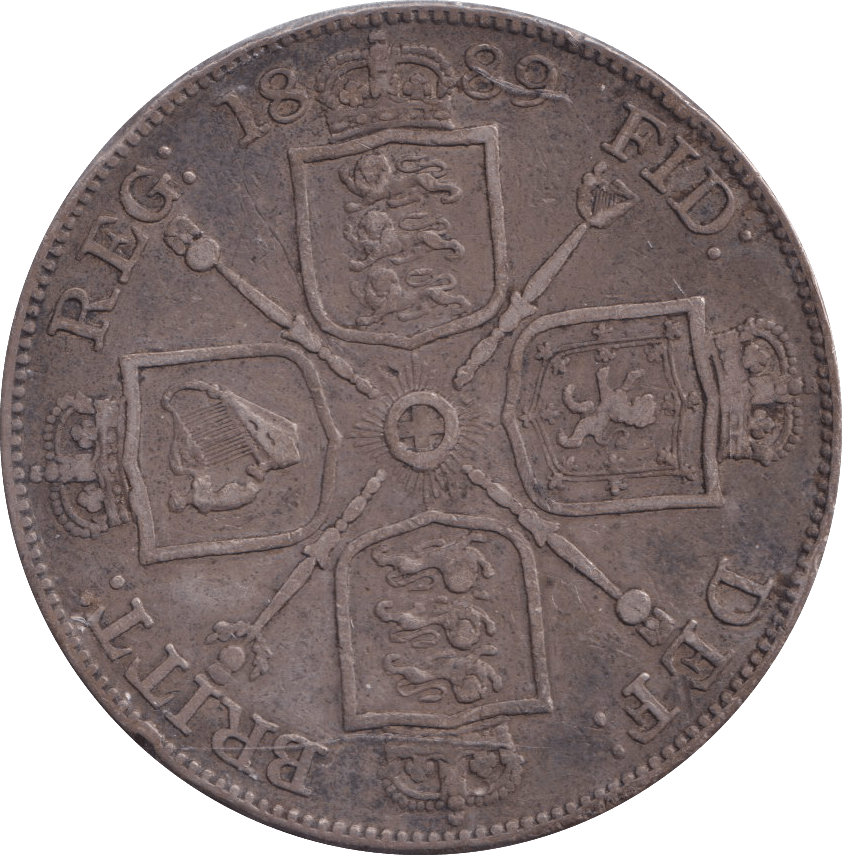 1889 DOUBLE FLORIN ( VF ) - DOUBLE FLORIN - Cambridgeshire Coins