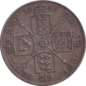 1889 DOUBLE FLORIN ( VF ) - DOUBLE FLORIN - Cambridgeshire Coins