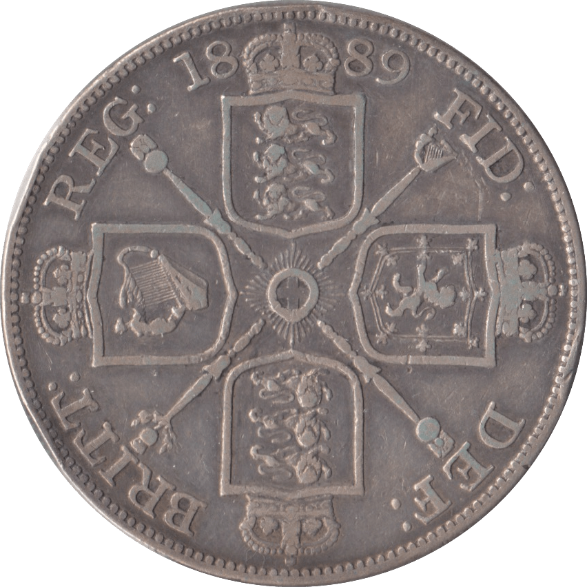 1889 DOUBLE FLORIN ( VF ) - Double Florin - Cambridgeshire Coins