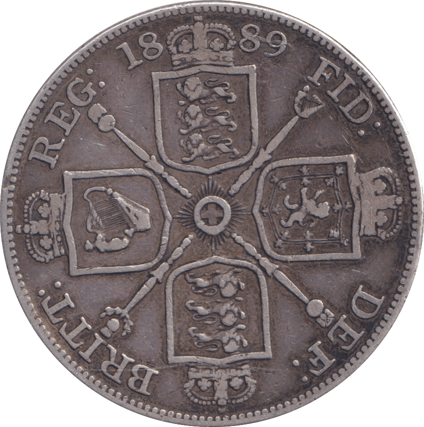 1889 DOUBLE FLORIN ( VF ) - DOUBLE FLORIN - Cambridgeshire Coins