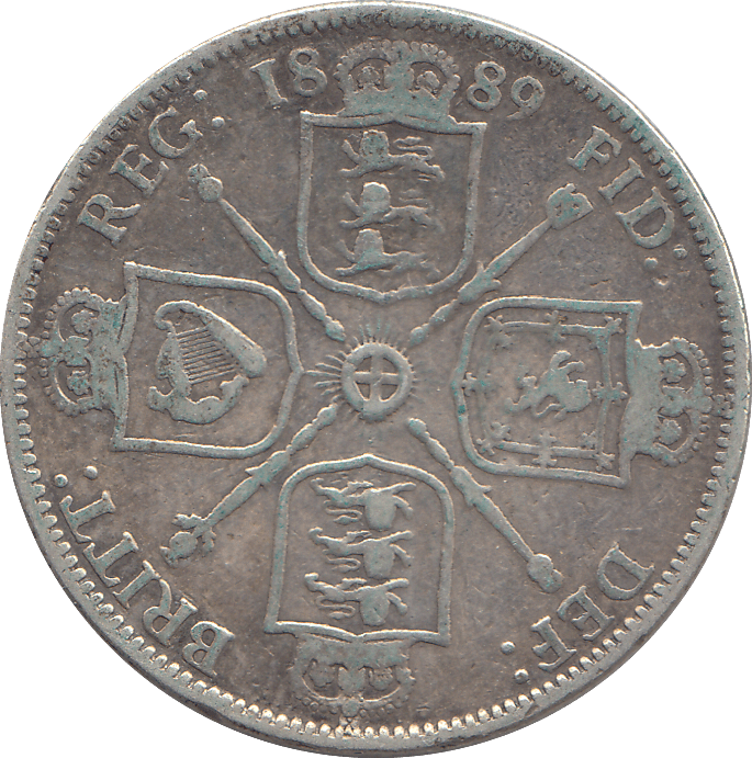 1889 FLORIN ( F ) - WORLD COINS - Cambridgeshire Coins