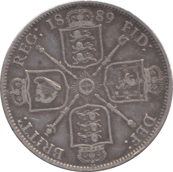 1889 FLORIN ( FINE ) - FLORIN - Cambridgeshire Coins