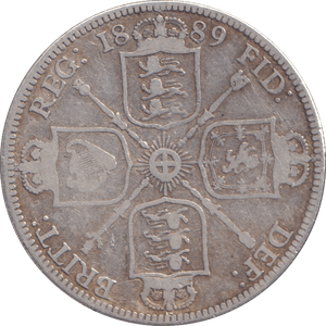 1889 FLORIN ( FINE ) - FLORIN - Cambridgeshire Coins