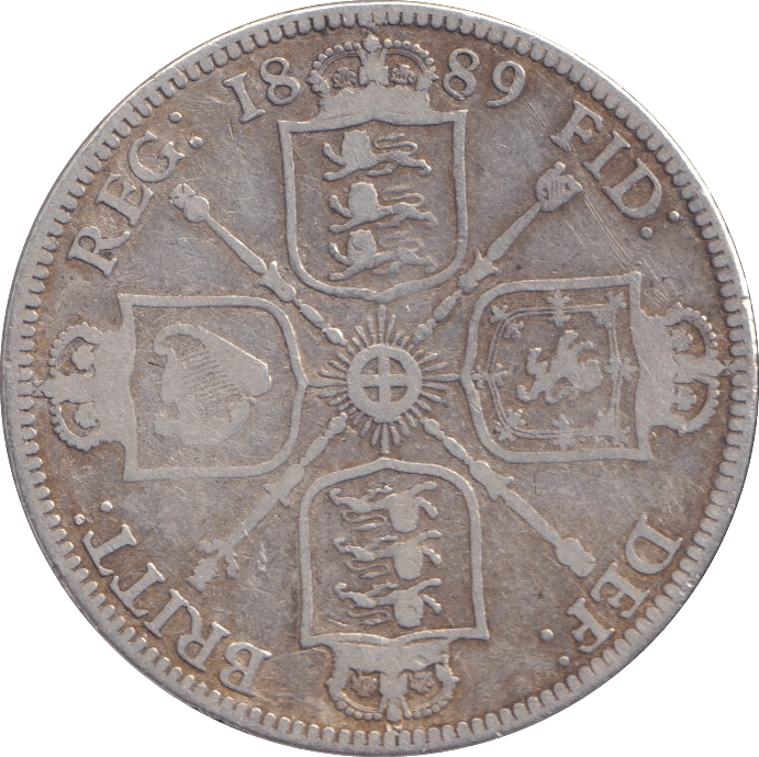 1889 FLORIN ( FINE ) - FLORIN - Cambridgeshire Coins