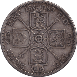 1889 FLORIN ( FINE ) - FLORIN - Cambridgeshire Coins