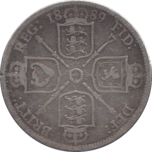 1889 FLORIN ( FINE ) - FLORIN - Cambridgeshire Coins