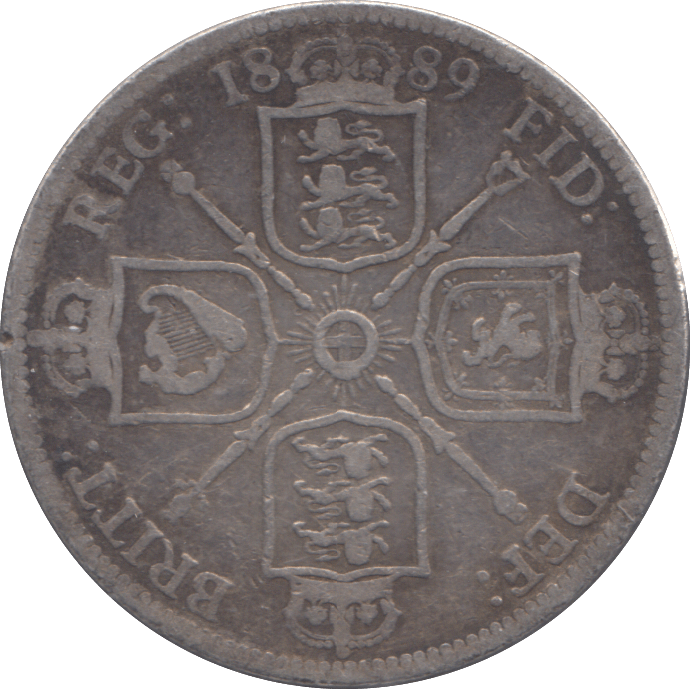 1889 FLORIN ( FINE ) - FLORIN - Cambridgeshire Coins