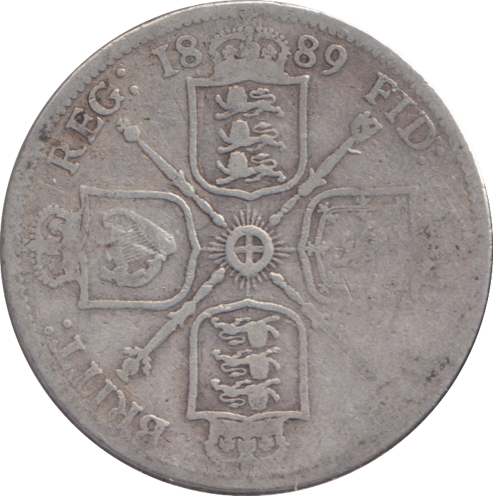 1889 FLORIN ( FINE ) - FLORIN - Cambridgeshire Coins