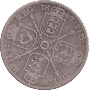 1889 FLORIN ( FINE ) - FLORIN - Cambridgeshire Coins