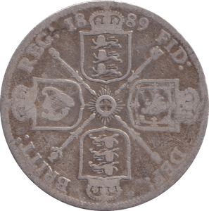 1889 FLORIN ( NF ) - FLORIN - Cambridgeshire Coins
