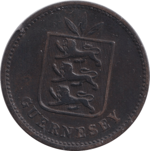 1889 FOUR DOUBLES GUERNSEY - WORLD COINS - Cambridgeshire Coins