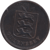 1889 FOUR DOUBLES GUERNSEY - WORLD COINS - Cambridgeshire Coins