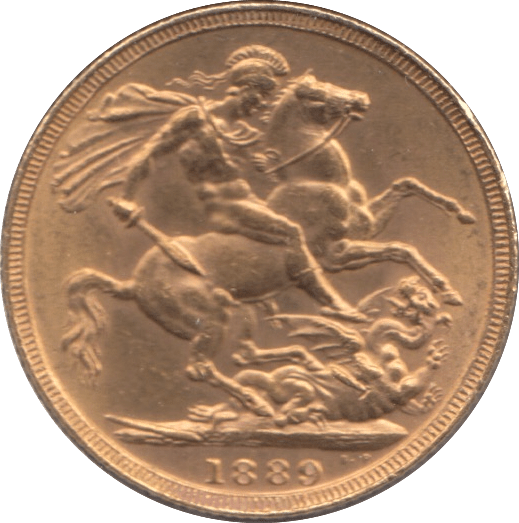 1889 GOLD SOVEREIGN ( AUNC ) - SOVEREIGN - Cambridgeshire Coins