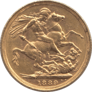 1889 GOLD SOVEREIGN ( EF ) MELBOURNE MINT - Sovereign - Cambridgeshire Coins