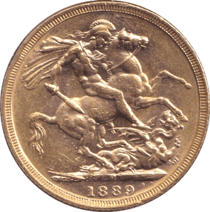 1889 GOLD SOVEREIGN ( EF ) MELBOURNE MINT - SOVEREIGN - Cambridgeshire Coins