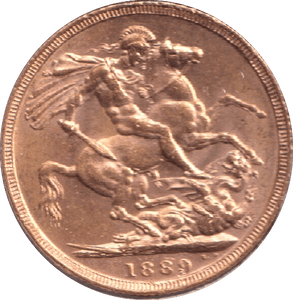 1889 GOLD SOVEREIGN ( EF ) - SOVEREIGN - Cambridgeshire Coins