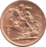 1889 GOLD SOVEREIGN ( EF ) - SOVEREIGN - Cambridgeshire Coins