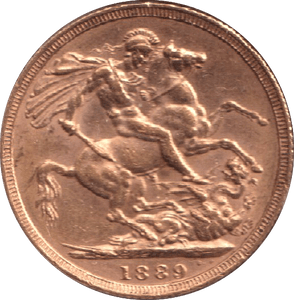 1889 GOLD SOVEREIGN ( EF ) - SOVEREIGN - Cambridgeshire Coins