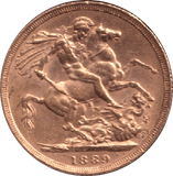 1889 GOLD SOVEREIGN ( EF ) - SOVEREIGN - Cambridgeshire Coins