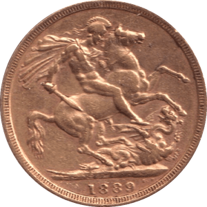 1889 GOLD SOVEREIGN ( GVF ) - Sovereign - Cambridgeshire Coins