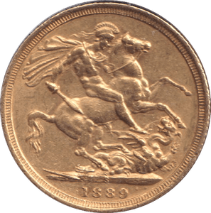 1889 GOLD SOVEREIGN (GVF ) - SOVEREIGN - Cambridgeshire Coins