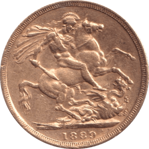 1889 GOLD SOVEREIGN ( GVF ) - Sovereign - Cambridgeshire Coins