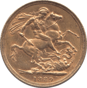1889 GOLD SOVEREIGN ( VF ) - SOVEREIGN - Cambridgeshire Coins