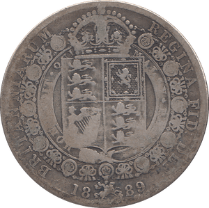 1889 HALF CROWN ( F ) - WORLD COINS - Cambridgeshire Coins