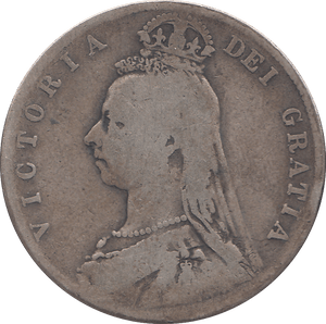 1889 HALF CROWN ( F ) - WORLD COINS - Cambridgeshire Coins