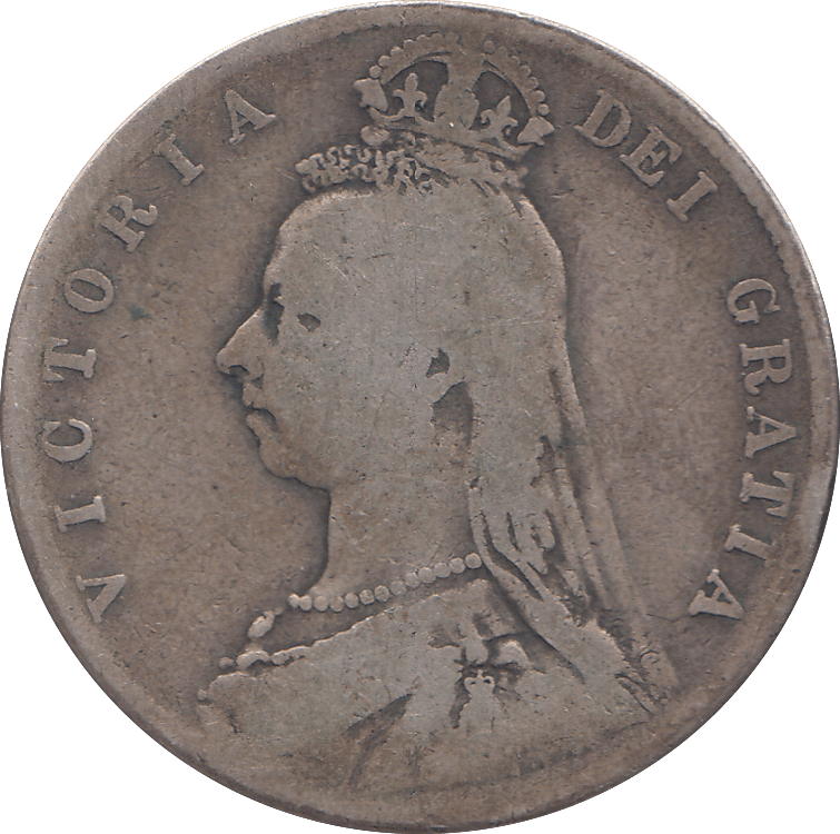 1889 HALF CROWN ( F ) - WORLD COINS - Cambridgeshire Coins