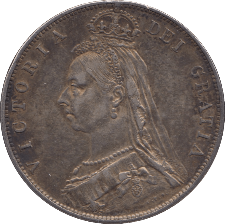 1889 HALFCROWN ( EF ) - Halfcrown - Cambridgeshire Coins