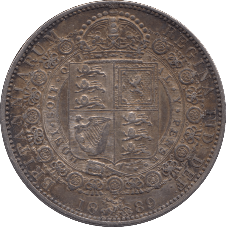 1889 HALFCROWN ( EF ) - Halfcrown - Cambridgeshire Coins
